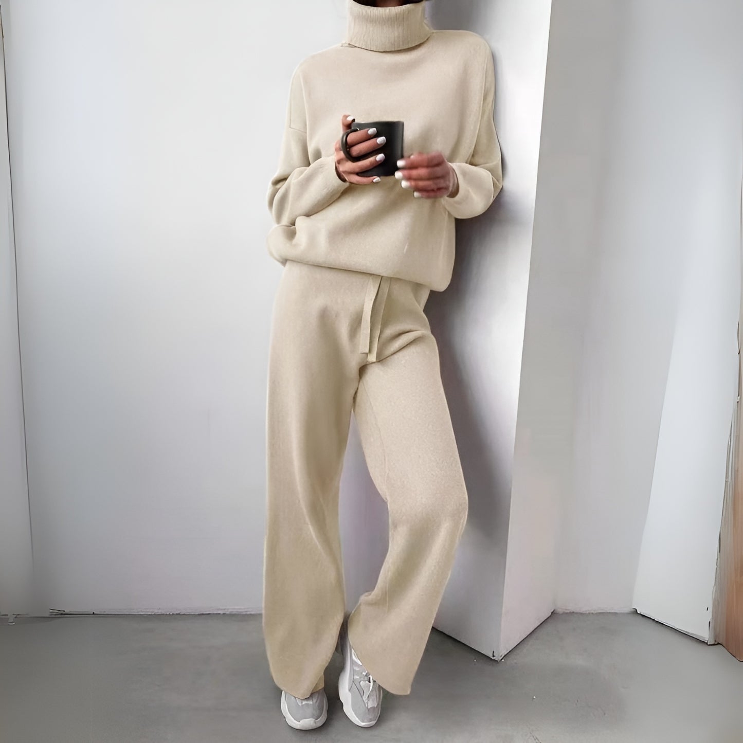 Karina | 2-delat set, turtleneck och långbyxor