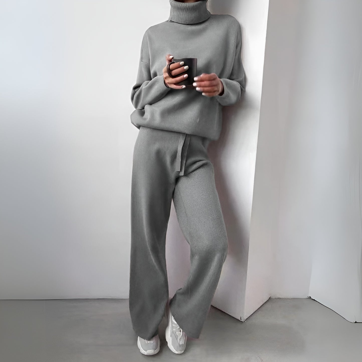 Karina | 2-delat set, turtleneck och långbyxor