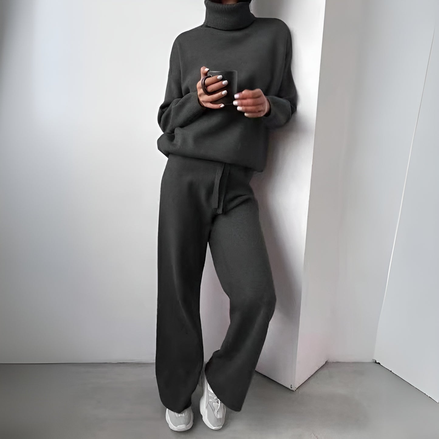 Karina | 2-delat set, turtleneck och långbyxor